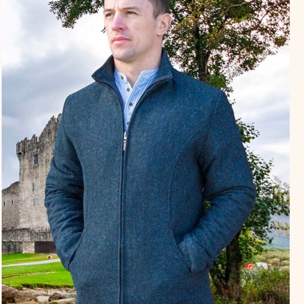 Donegal Wool Tweed Walking Jacket- made on Aran Island, Ireland 🇮🇪